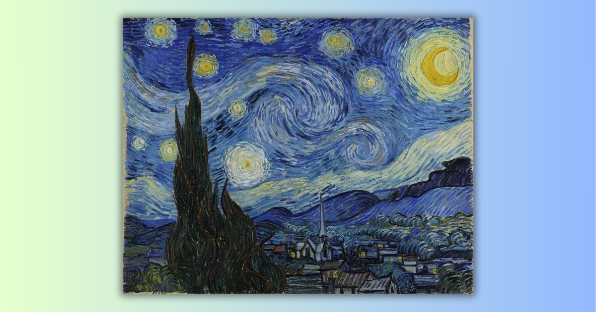 Tranh sơn dầu Van Gogh - Đêm Đầy Sao